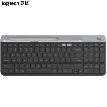 罗技（Logitech） K580 无线蓝牙键盘 超薄办公游戏手机平板电脑通用键盘 灰色