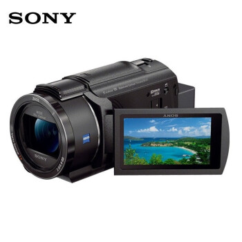 索尼（SONY）FDR-AX45A 家用/直播4K高清数码摄像机 /DV/摄影机/录像机（含128G内存卡+单肩包+三脚架等）