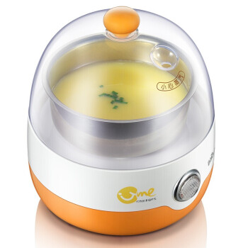 小熊 ZDQ-2201 煮蛋器 单层家用自动断电迷你蒸蛋器早餐鸡蛋羹神器鸡蛋器防干烧 橙色