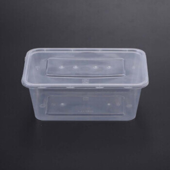宝蓝 饭盒 透明方形外卖打包盒 一次性饭盒1000ml（内含300个）2件起购 DO 1
