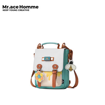 Mr.ace Homme蜜蜂系列 日系斜挎包女学生单肩包剑桥日常通勤手提包 小蜜蜂系列