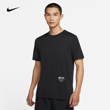 耐克 男子跑步t恤 nike dri-fit trail dd4465 dd4465-010 xl