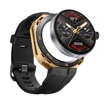 华为HUAWEI* WATCH GT Cyber 都市先锋款曜金黑 42mm表盘 华为WATCH 运动智能WATCH 闪变换壳 血氧检测