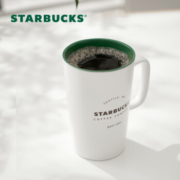 星巴克（Starbucks）经典传承陶瓷马克杯355ml经典款简约水杯泡茶杯办公室男女送礼