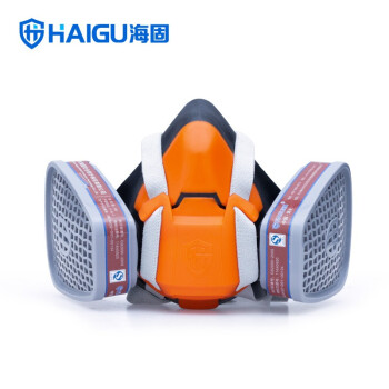 海固（HAIGU）HG-602防毒半面罩套装搭配3号盒防护有机气体苯甲醛等有毒气体打农药石油化工