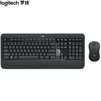 罗技（Logitech）MK540 无线键鼠套装 办公键鼠套装 全尺寸 黑色 带无线2.4G接收器 黑色