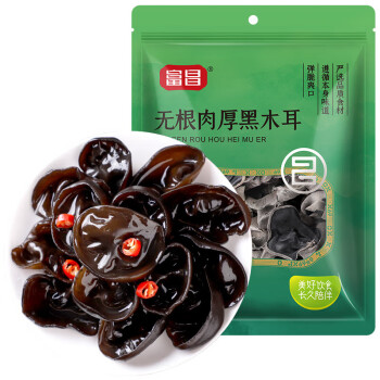 富昌食品 煲汤炒菜凉拌火锅材料特产干货富昌无根木耳228g（新）/袋