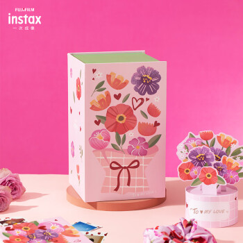 INSTAX富士instax一次成像 粉慕挚心礼盒配件盒（含爱心相纸10张）