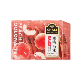 CHALI茶里公司花草茶叶蜜桃乌龙冷泡茶36g茶包袋泡茶水果茶 12包/盒