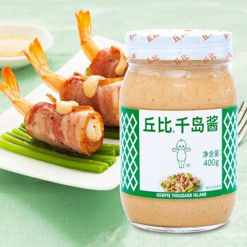 丘比（KEWPIE）千岛酱400g/瓶 水果蔬菜沙拉酱西餐调味 披萨吐司汉堡酱烤肉蘸料