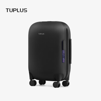 途加TUPLUS 时间胶囊宽拉杆行李箱拉杆箱旅行箱 18英寸素黑