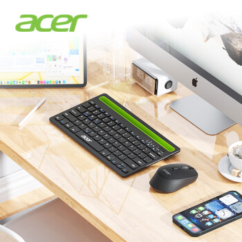 宏碁（Acer）蓝牙无线双模键盘鼠标 可充电轻音 适用手机平板电脑兼容键鼠套装 多设备连接高颜值键鼠套装\t