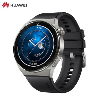 华为 HUAWEI WATCH GT3 Pro 华为运动智能手表 高尔夫表盘 专业潜水 钛金属表体 黑橡胶表带 46mm 