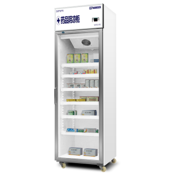 艾拓（ITO）药品阴凉柜冷藏柜 医院药店专用展示柜保鲜小型冰箱2-8℃家用冷柜400L铝合金单门SCLG5-400