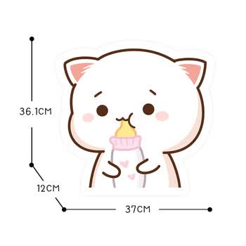 正版授权 蜜桃猫 表情包小抱枕宿舍靠枕可爱卡通沙发抱枕靠枕 蜜桃猫