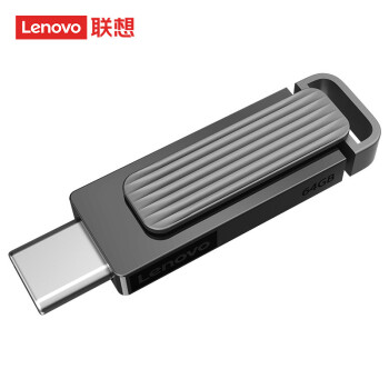 联想（Lenovo）黑胶体U盘 双接口手机电脑两用 Type/USB高速传输 高速读写 X3C Max 128G