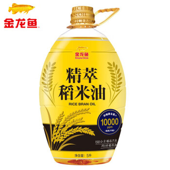 金龙鱼 精萃稻米油 谷维素稻米油5L 非转基因 食用油瓶装 新老包装随机
