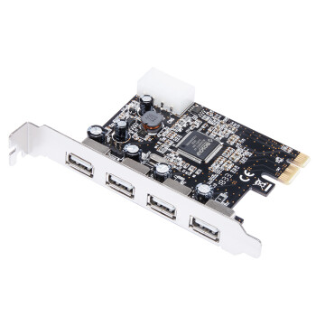 魔羯(MOGE)PCIEx1转4口USB2.0扩展卡 MC2028 MOSCHIP芯片  厂家配送