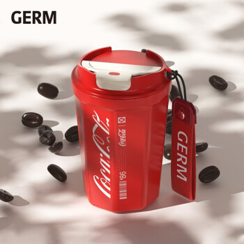 格沵（germ）可口可乐联名款菱形咖啡杯红390ml