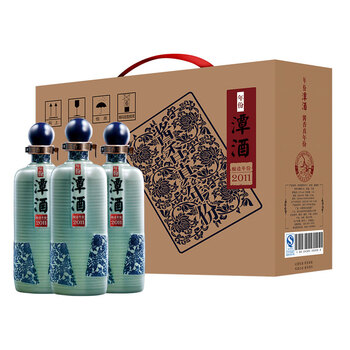 潭酒 年份潭酒2011 纯粮食坤沙酱香型白酒53度固态发酵封坛老酒礼品