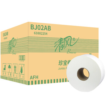 清风 大盘纸 BJ02AB 双层 240米/卷 12卷/箱（单位：箱）