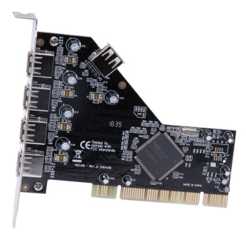 魔羯(MOGE)PCI转5口USB2.0扩展卡 MC1010 台式电脑主机后置5口USB2.0转接卡 厂家配送