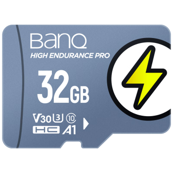 banq 32GB TF（MicroSD）存储卡 A1 U3 V30 4K V60Pro版 行车记录仪&家庭监控摄像头专用内存卡 读速90MB/s