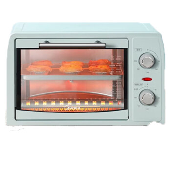 Midea（美的）小烤箱上下石英管均匀烘焙12L多功能迷你烤箱PT12B0淡雅绿