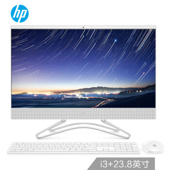 惠普（HP官网）小欧24-f035 高清一体机电脑23.8英寸（九代i3-9100T 8G 512SSD UMA WiFi蓝牙 三年上门）FHD