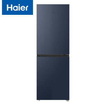 海尔（Haier）两门202升冰箱 风冷无霜 纤薄机身 黑金净味 变温抽屉 小型家用 BCD-202WGHC290B9 星石蓝
