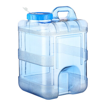 益美得 CC524 纯净水桶大容量手提茶水桶茶台塑料储水桶 15L正方桶