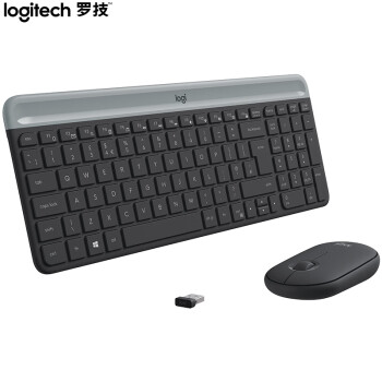 罗技（Logitech）MK470 键鼠套装 无线键鼠套装 办公键鼠套装 全尺寸 星空灰 自营 带无线2.4G接收器