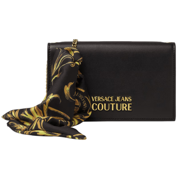 范思哲Versace Jeans Couture奢侈品 女士链式钱包 黑色