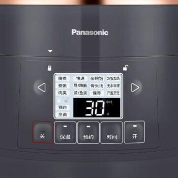 松下（Panasonic）电压力锅 迷你2L容量电压力锅 高压锅  电饭锅 24小时预约 可拆洗内外盖 SR-PB201-H 1号会员店