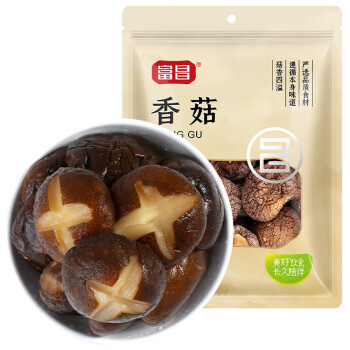 富昌食品 蘑菇菌菇山珍干货特产富昌香菇500g（新）/袋