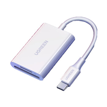 绿联 Type-C高速读卡器 USB-C4.0多功能SD/TF二合一 手机读卡器 适用单反监控记录仪存储卡60724（单位：个）