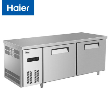 海尔（Haier）SPB-440C/D2 商用冷柜厨房工作台440升1.8米 冷藏冷冻转换不锈钢保鲜冰柜