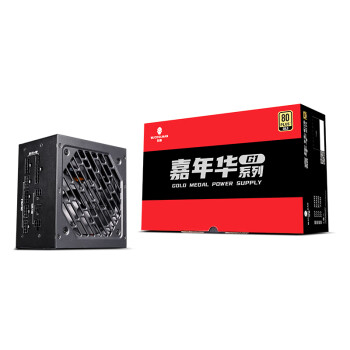 玩嘉 嘉年华G1-750W黑色 台式机电脑电源80PLUS金牌认证/atx标准全模组黑色750W电源
