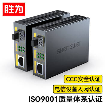 胜为（shengwei）万兆光纤收发器 SFP+光电转换器 电信级不含光模块 一台 FC-212A+