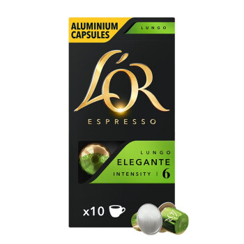 LOR 法国进口咖啡胶囊 阿拉比卡豆 艾伦根特 5.2g*10粒/盒（Nespresso咖啡机适用）