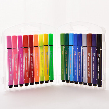 得力水彩笔套装儿童幼儿园小学生用24色48色36色可水洗无毒绘画笔初学