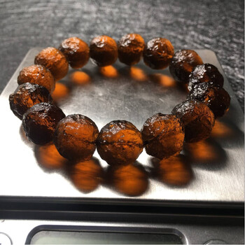 oein亚利桑那陨石手链天狼星捷克陨石玻璃陨石手串1415mm