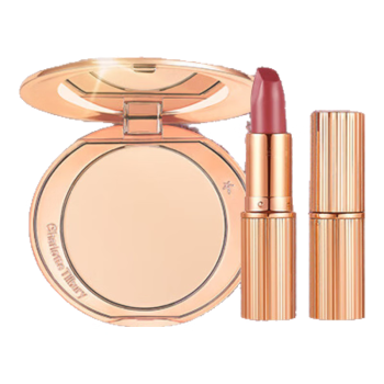 CHARLOTTE TILBURY CT星品礼盒（蜜粉亮采白1 8g+唇膏吻痕 3.5g） 生日礼物送女友