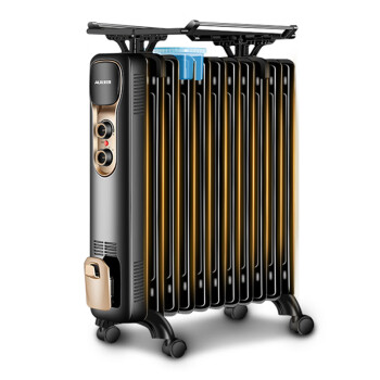 奥克斯（AUX）取暖器电热油汀家用电暖器片9片油丁加宽防烫速热加湿干衣电暖气节能室内烤火炉NSC-150-9A1