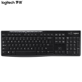 罗技（Logitech）K270 键盘 无线键盘 办公键盘 优联 笔记本键盘 全尺寸 黑色 【ZY】
