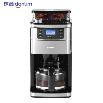 东菱（Donlim）家用咖啡机 美式全自动 滴滤式咖啡壶 现磨多档可选 豆粉两用 浓度可选DL-KF4266