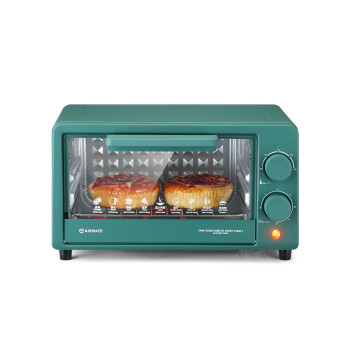 艾美特 电烤箱CK0901 电烤箱食物烘干机家用一机多功能迷你小烤箱食物烘干 12L绿色