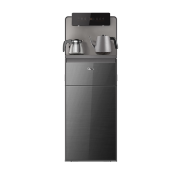 美的（Midea）茶吧机饮水机家用高端智能背板多功能下置式桶装水饮水机立式冷热多用型 YD1619S-X