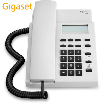 集怡嘉(Gigaset)原西门子品牌 电话机座机 固定电话 办公家用 高清免提 免电池 825淡灰