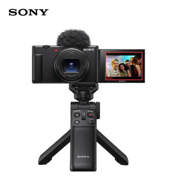 索尼（SONY）ZV-1 II（ZV-1M2/ZV1M2）二代数码相机 新一代Vlog相机/4K视频 手柄电池套装 黑色（256G卡套装)
